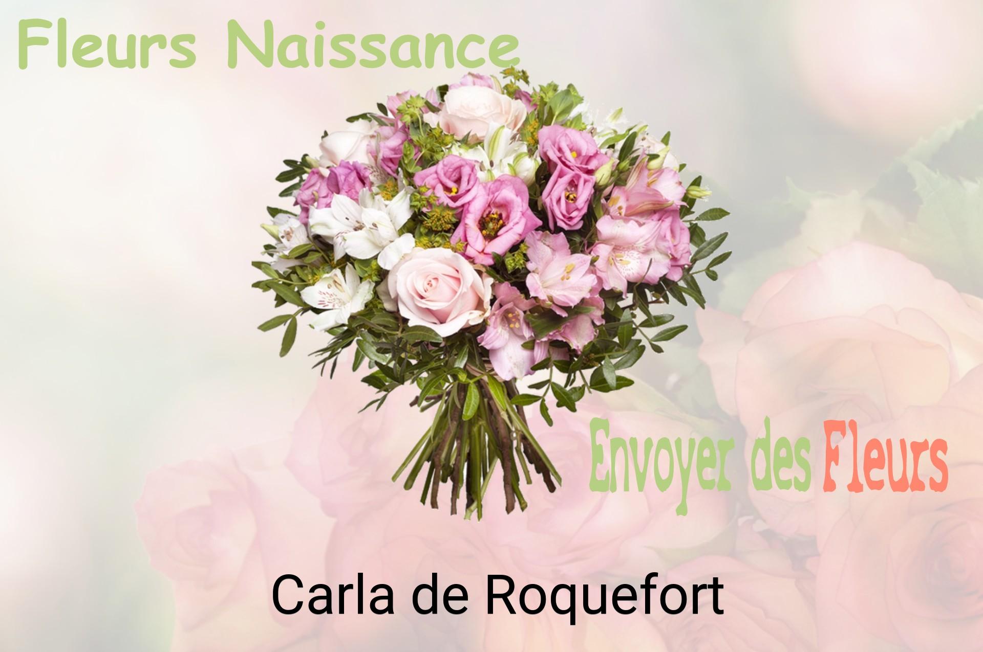 Bouquet de fleurs de naissance livré à Carla-de-Roquefort