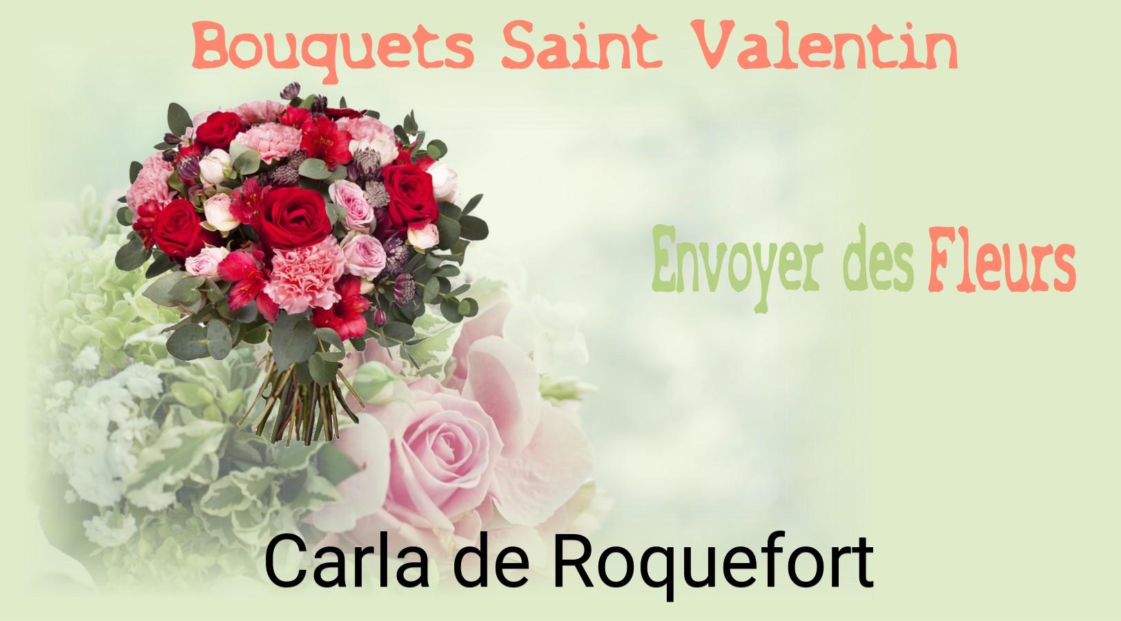 Roses de Saint-Valentin livrées à Carla-de-Roquefort